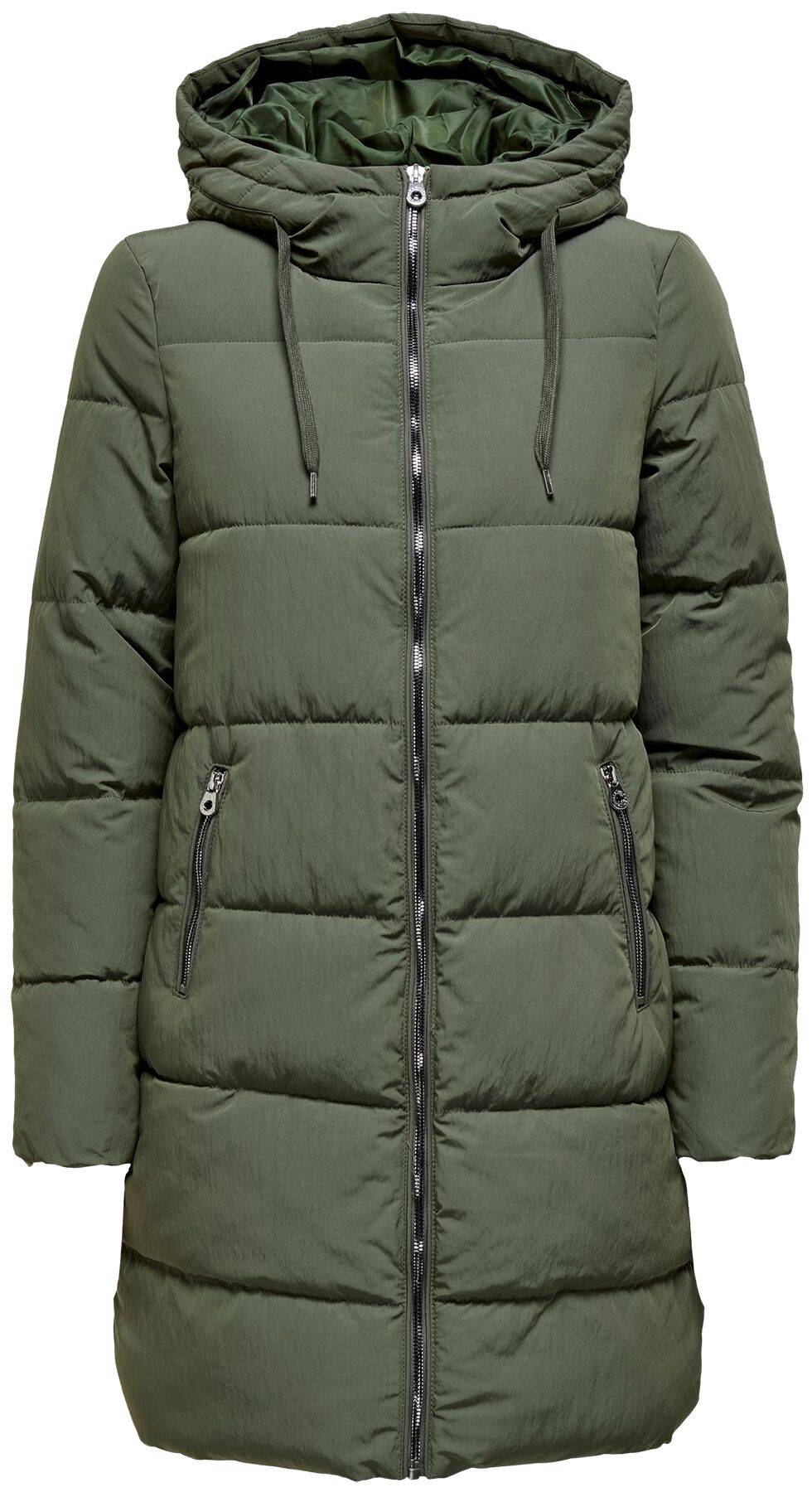 EMP "ONLDolly Long Puffer Coat" Mantel oliv von Only