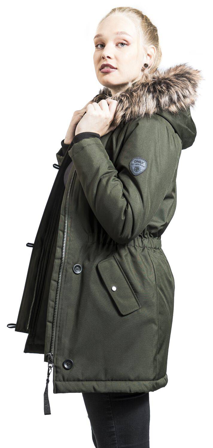 EMP "ONLIris Winter Parka" Mantel Oliv Von Only