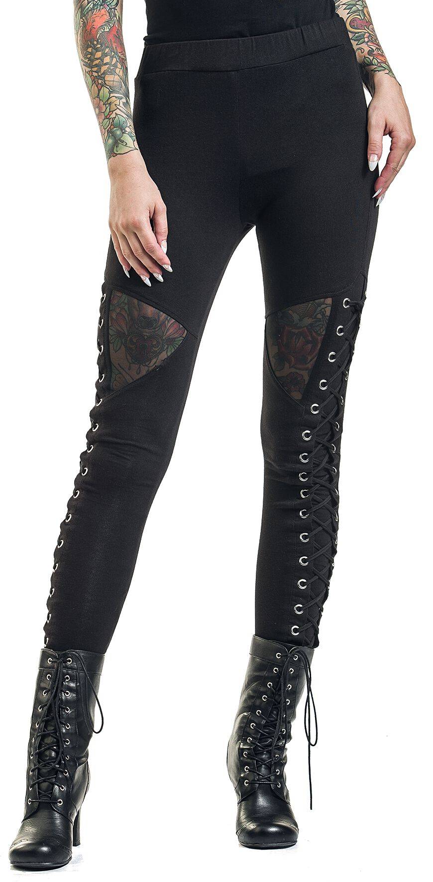 EMP "Onyx Leggings" Leggings Schwarz Von Vixxsin