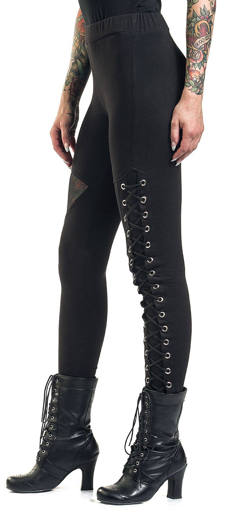 EMP "Onyx Leggings" Leggings Schwarz Von Vixxsin