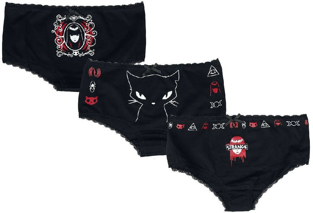 EMP Panty-Set schwarz von Gothicana by EMP