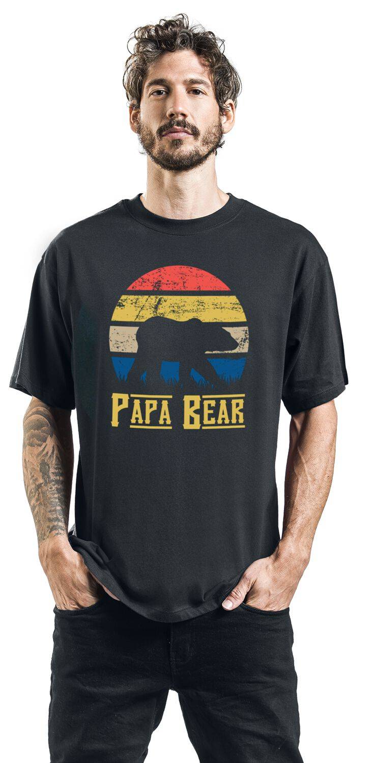 EMP "Papa Bear" T-Shirt Schwarz Von Familie & Freunde