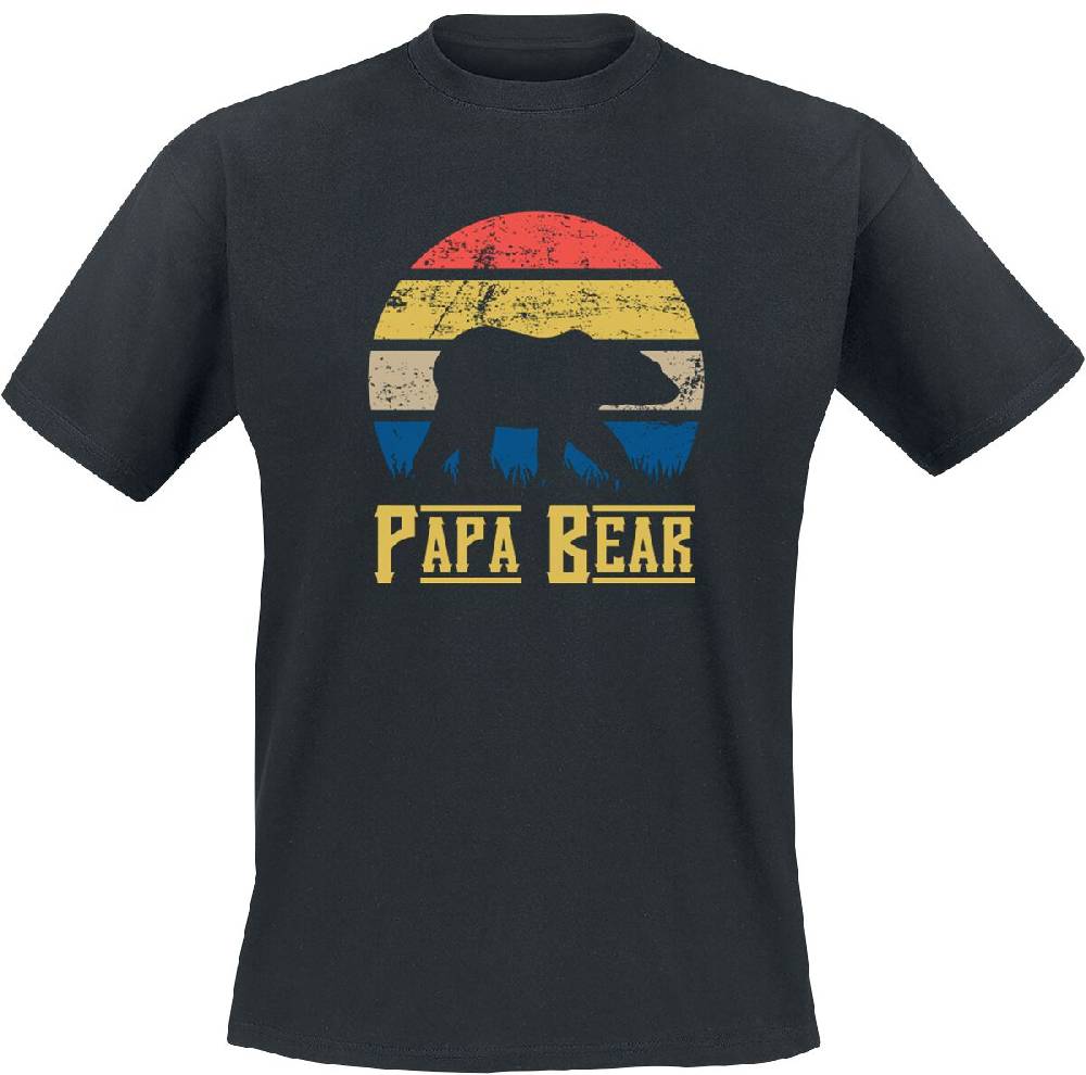 EMP "Papa Bear" T-Shirt schwarz von Familie & Freunde
