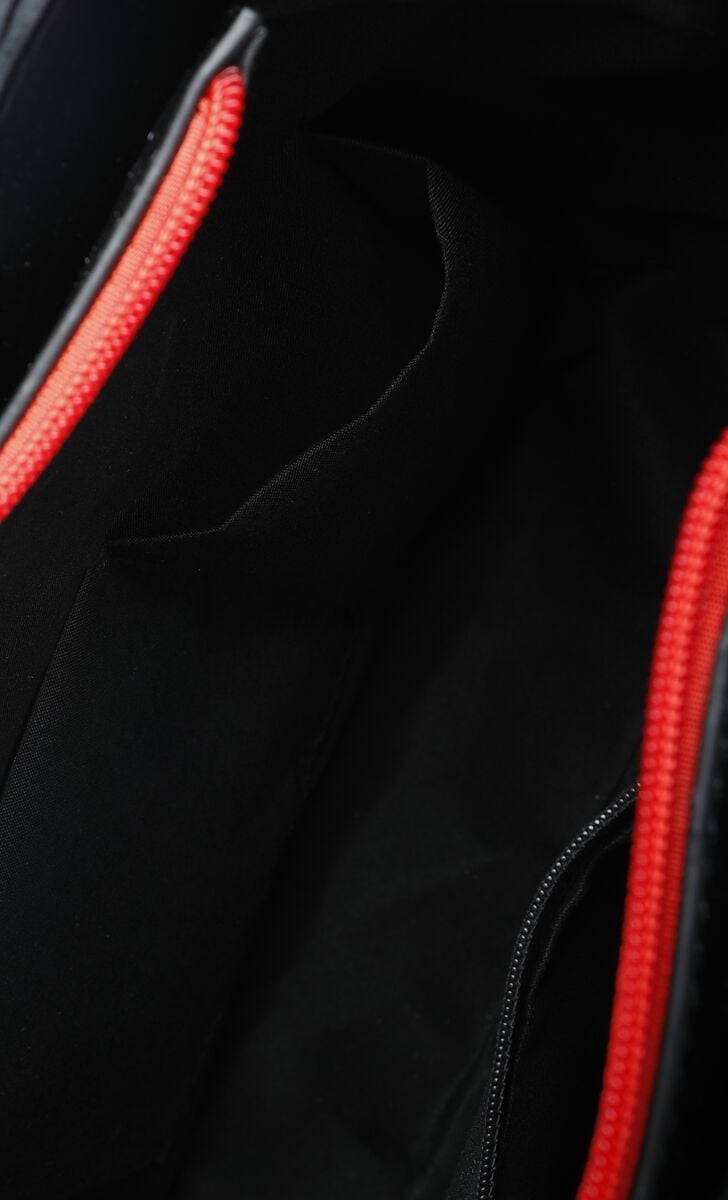 EMP "Papa" Handtasche Schwarz/weiß/rot Von Ghost