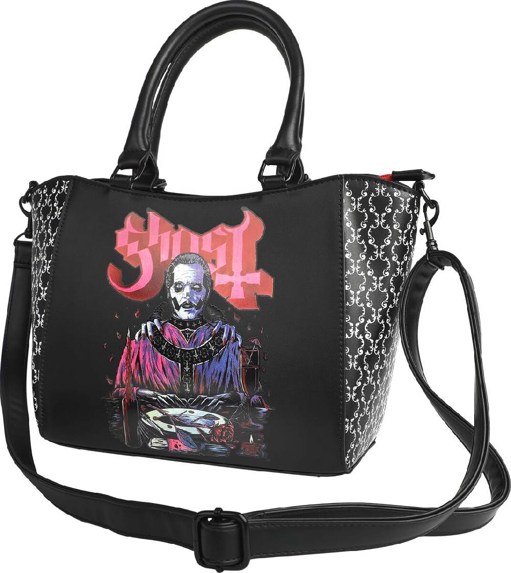 EMP "Papa" Handtasche schwarz/weiß/rot von Ghost