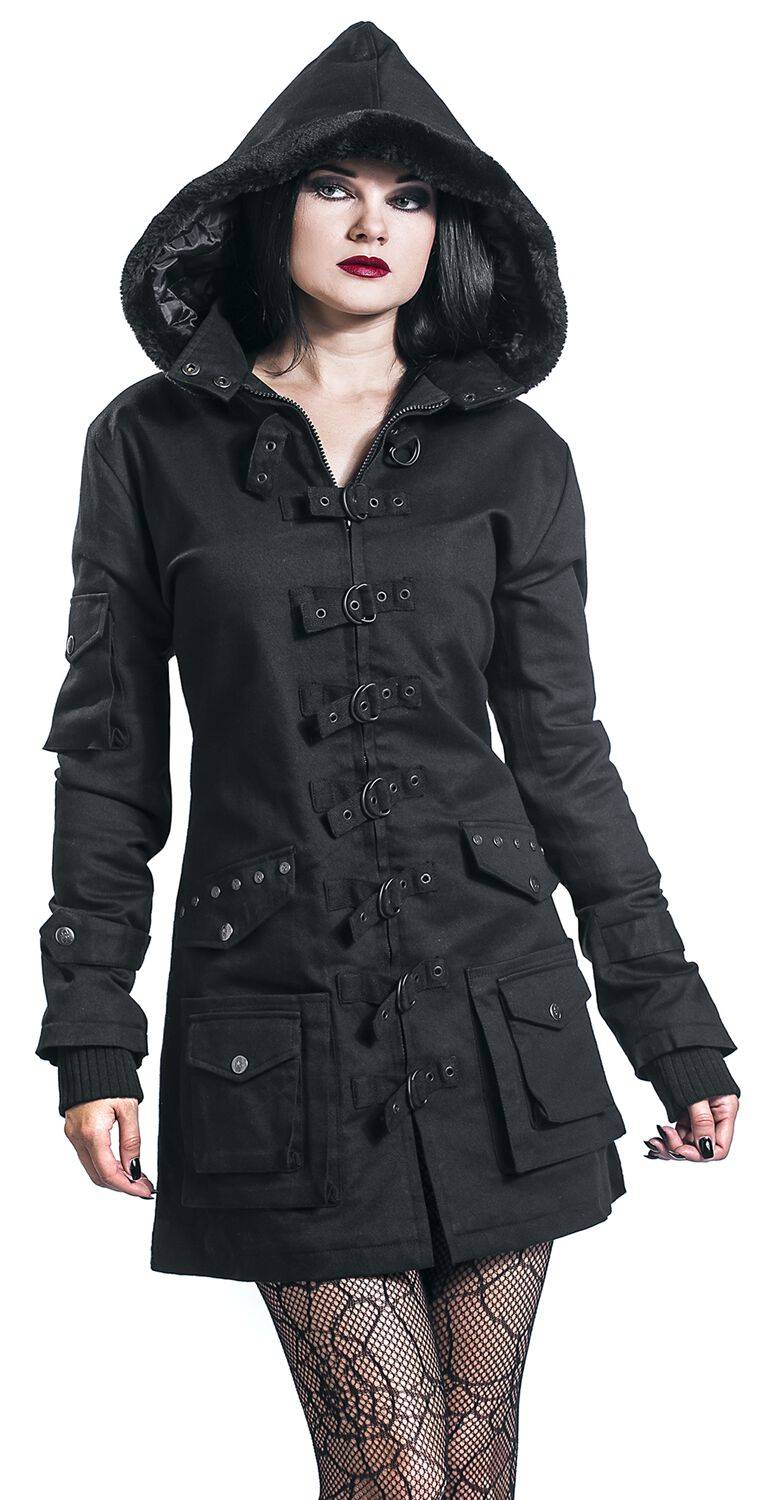 EMP Parka Schwarz Von Gothicana By EMP