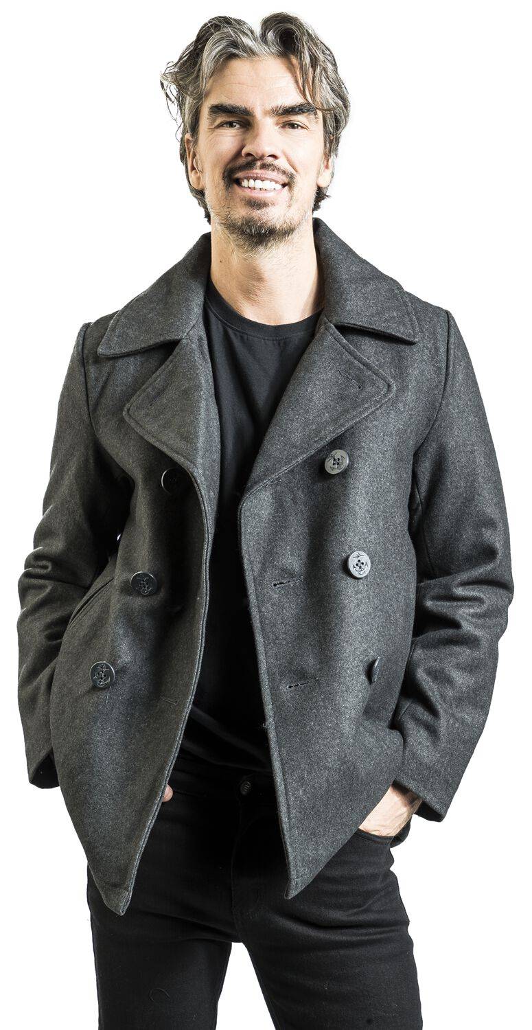EMP "Pea Coat" Uniformjacke Anthrazit Von Brandit