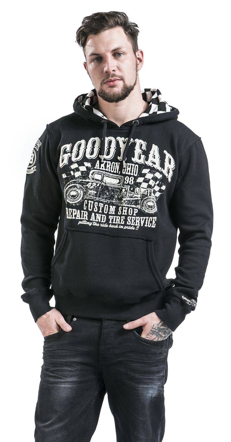EMP "Pelham" Kapuzenpullover Schwarz Von GoodYear