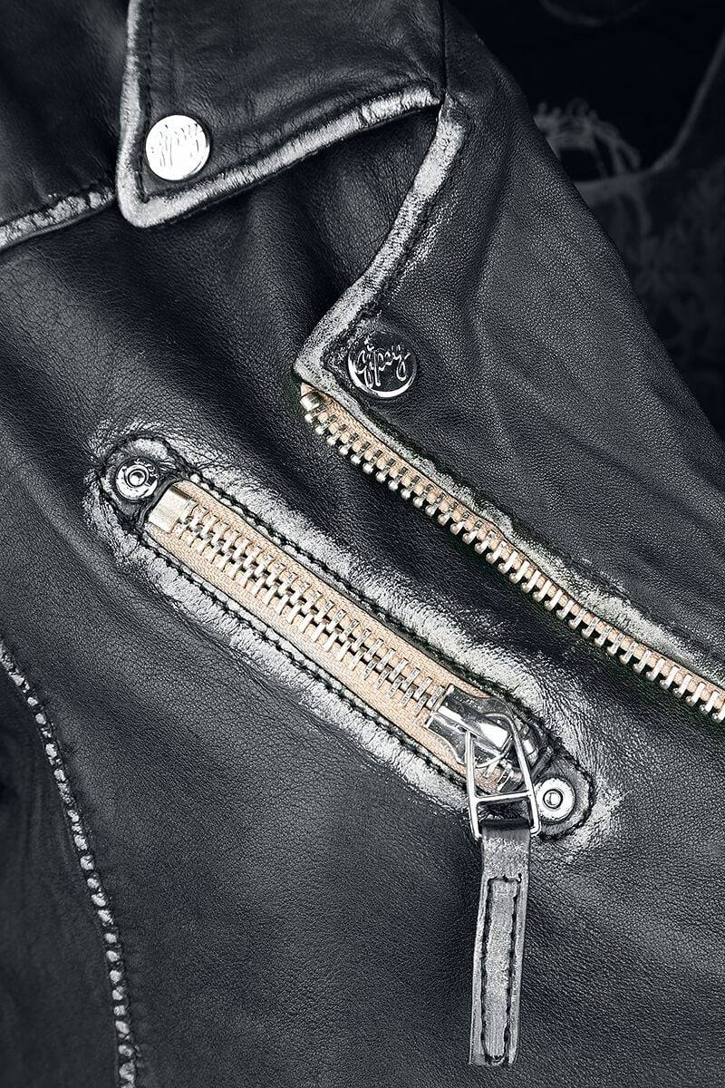 EMP "PGG LULV" Lederjacke Schwarz Von Gipsy