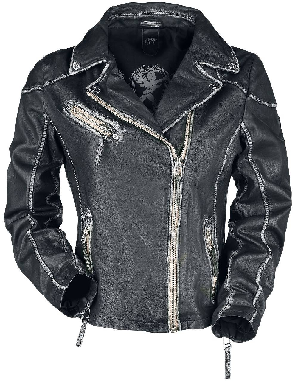 EMP "PGG LULV" Lederjacke schwarz von Gipsy