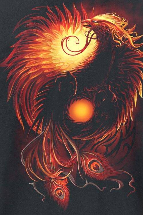 EMP "Phoenix Arisen" T-Shirt Schwarz Von Spiral