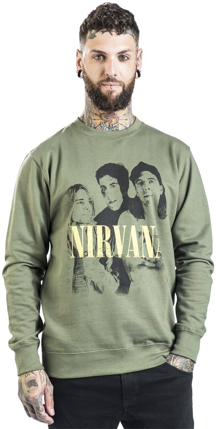 EMP "Photo" Langarmshirt Grün Von Nirvana