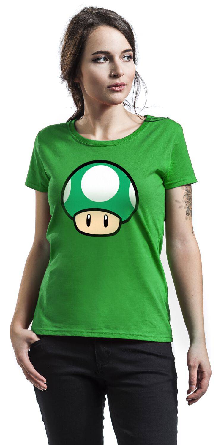 EMP "Pilz" T-Shirt Grün Von Super Mario