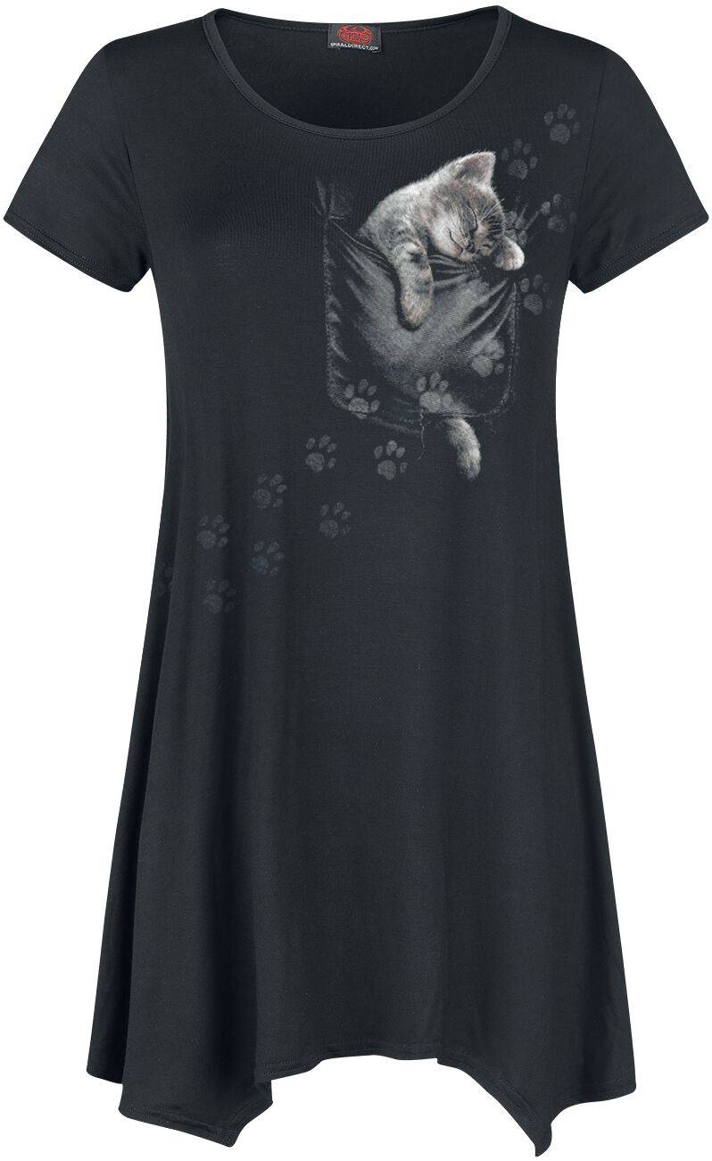 EMP "Pocket Kitten" T-Shirt schwarz von Spiral