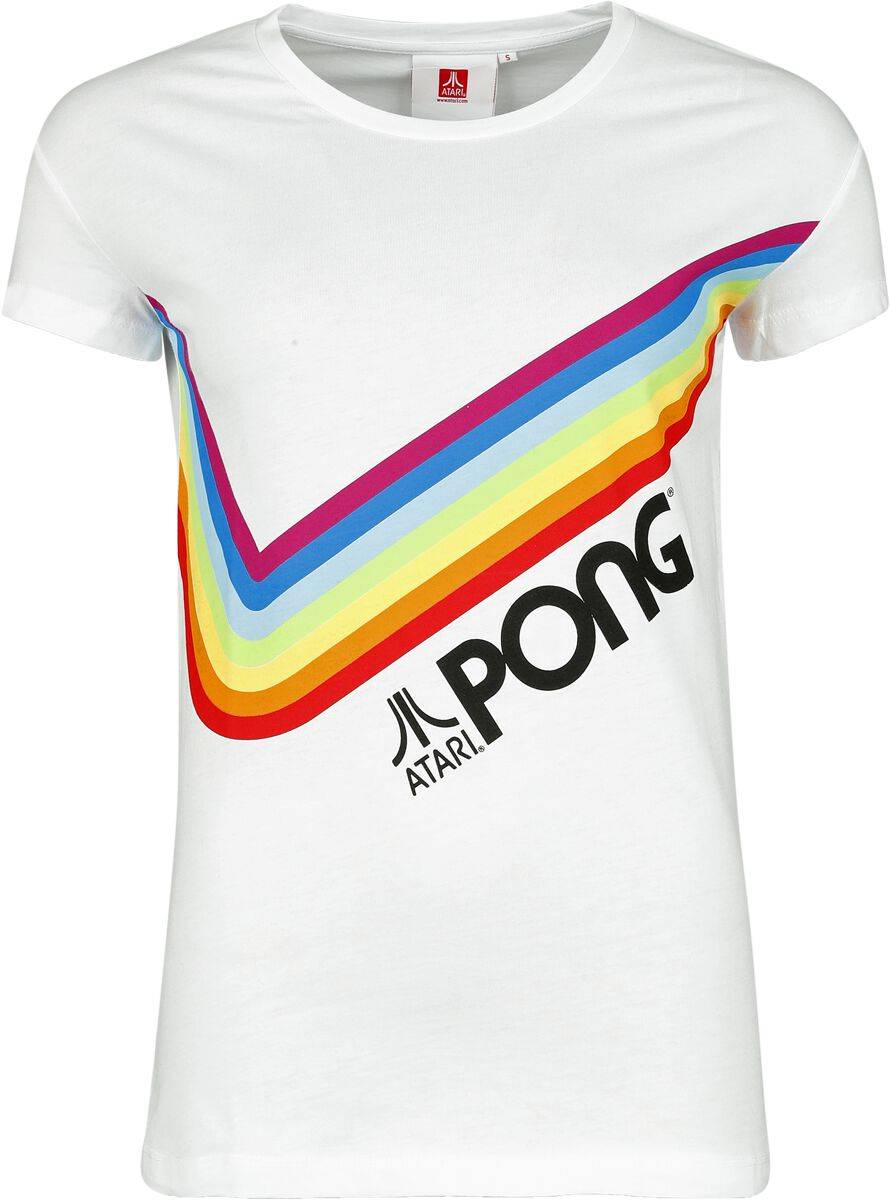 EMP "Pong - Pride Rainbow" T-Shirt weiß von Atari