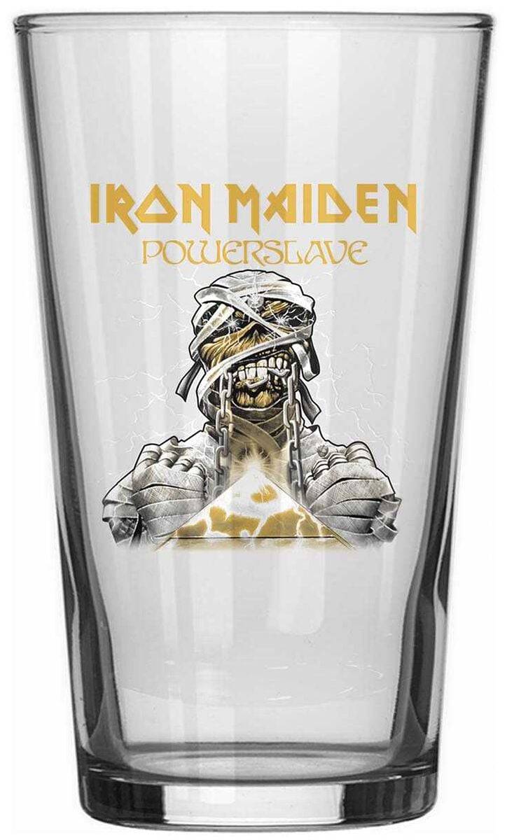 EMP "Powerslave" Bierglas klar von Iron Maiden