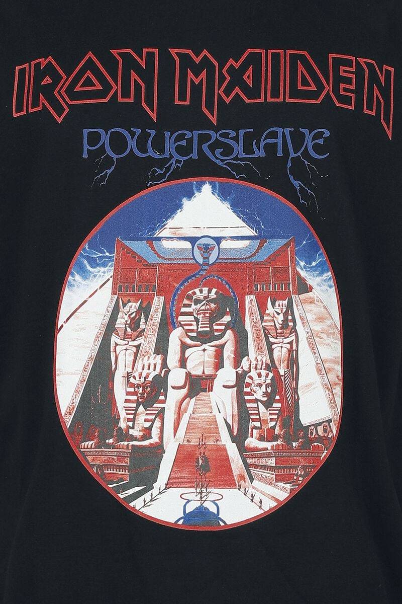 EMP "Powerslave" T-Shirt Schwarz/rot Von Iron Maiden