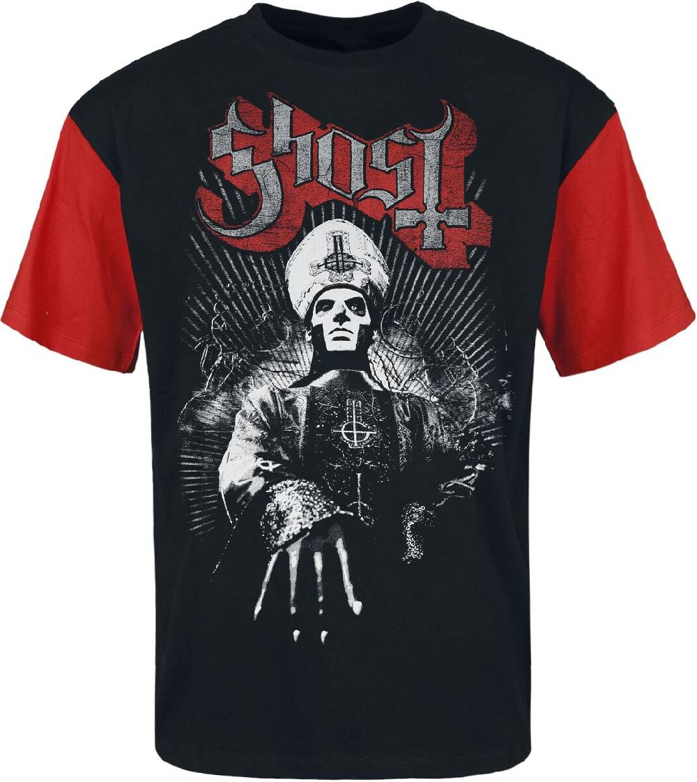 EMP "Priest" T-Shirt schwarz/rot von Ghost