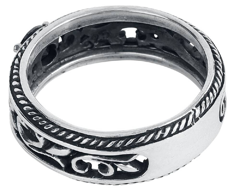 EMP "Princess" Ring Schwarz/silberfarben Von EtNox