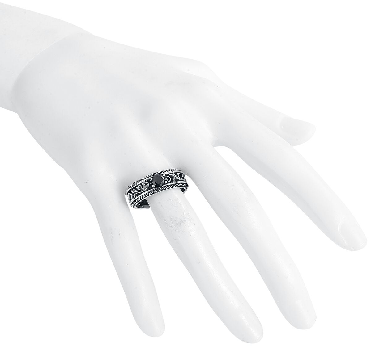 EMP "Princess" Ring Schwarz/silberfarben Von EtNox