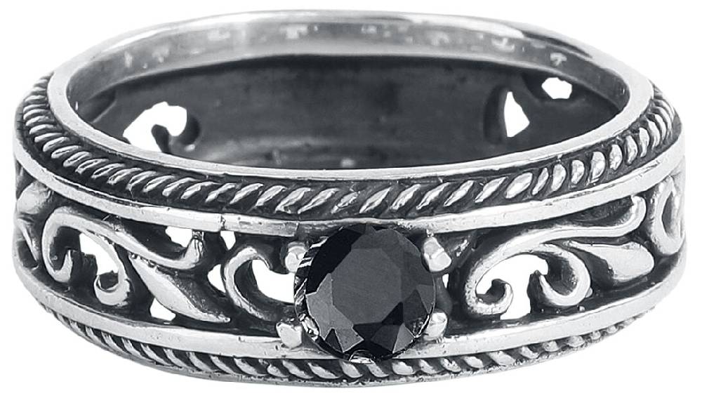 EMP "Princess" Ring schwarz/silberfarben von etNox