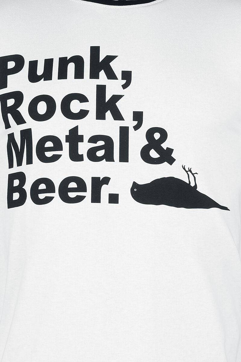 EMP "PRMB Ringer T-Shirt" T-Shirt Weiß Von Atticus