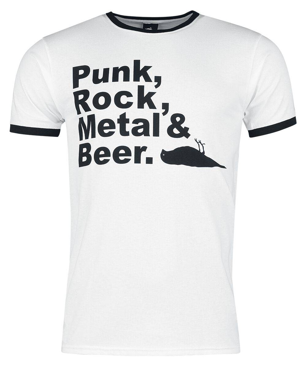 EMP "PRMB Ringer T-Shirt" T-Shirt weiß von Atticus
