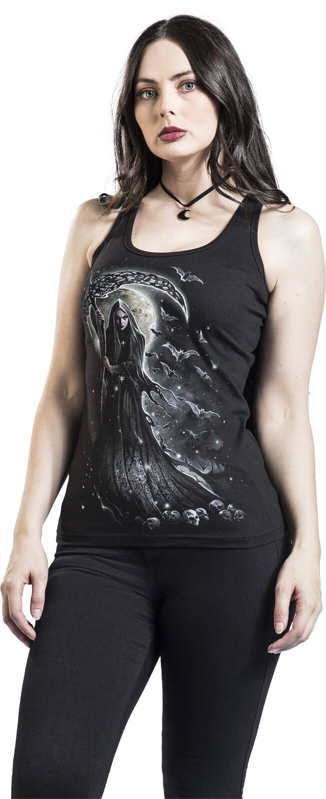 EMP "Queen Of Death" Top Schwarz Von Spiral