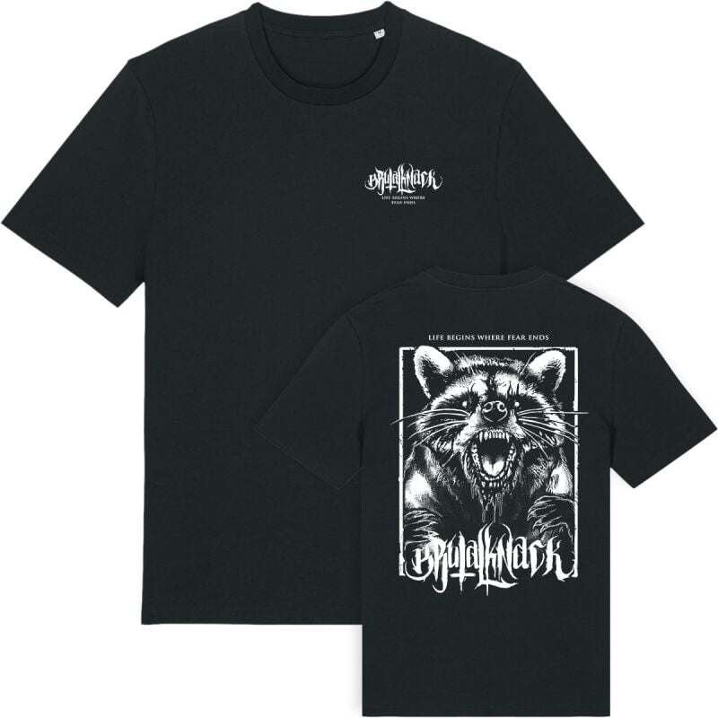EMP "Racoon Shirt" T-Shirt schwarz von Brutal Knack