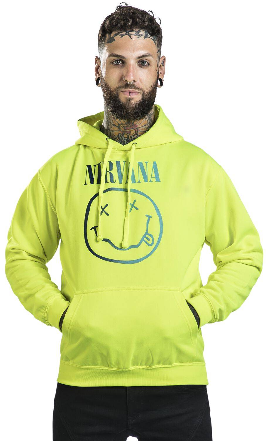 EMP "Rainbow Logo" Kapuzenpullover Gelb Von Nirvana