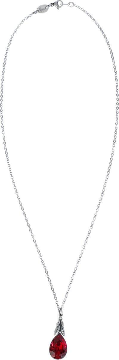EMP "Red Teardrop" Halskette Silberfarben Von Krikor