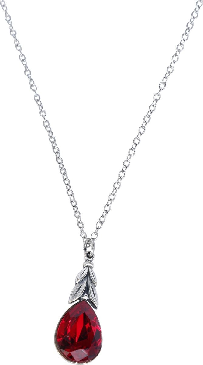 EMP "Red Teardrop" Halskette silberfarben von Krikor