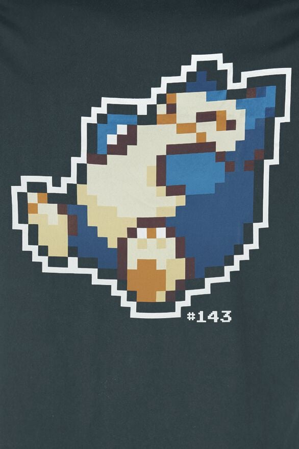 EMP "Relaxo - Pixel" T-Shirt Blau Von Pokémon