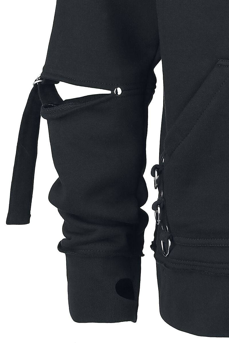 EMP "Rhain Hood" Kapuzenjacke Schwarz Von Vixxsin