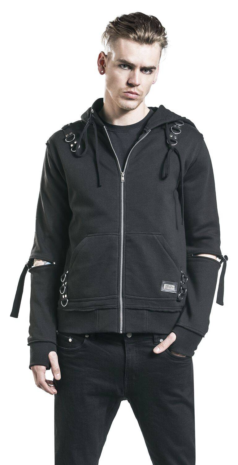 EMP "Rhain Hood" Kapuzenjacke Schwarz Von Vixxsin