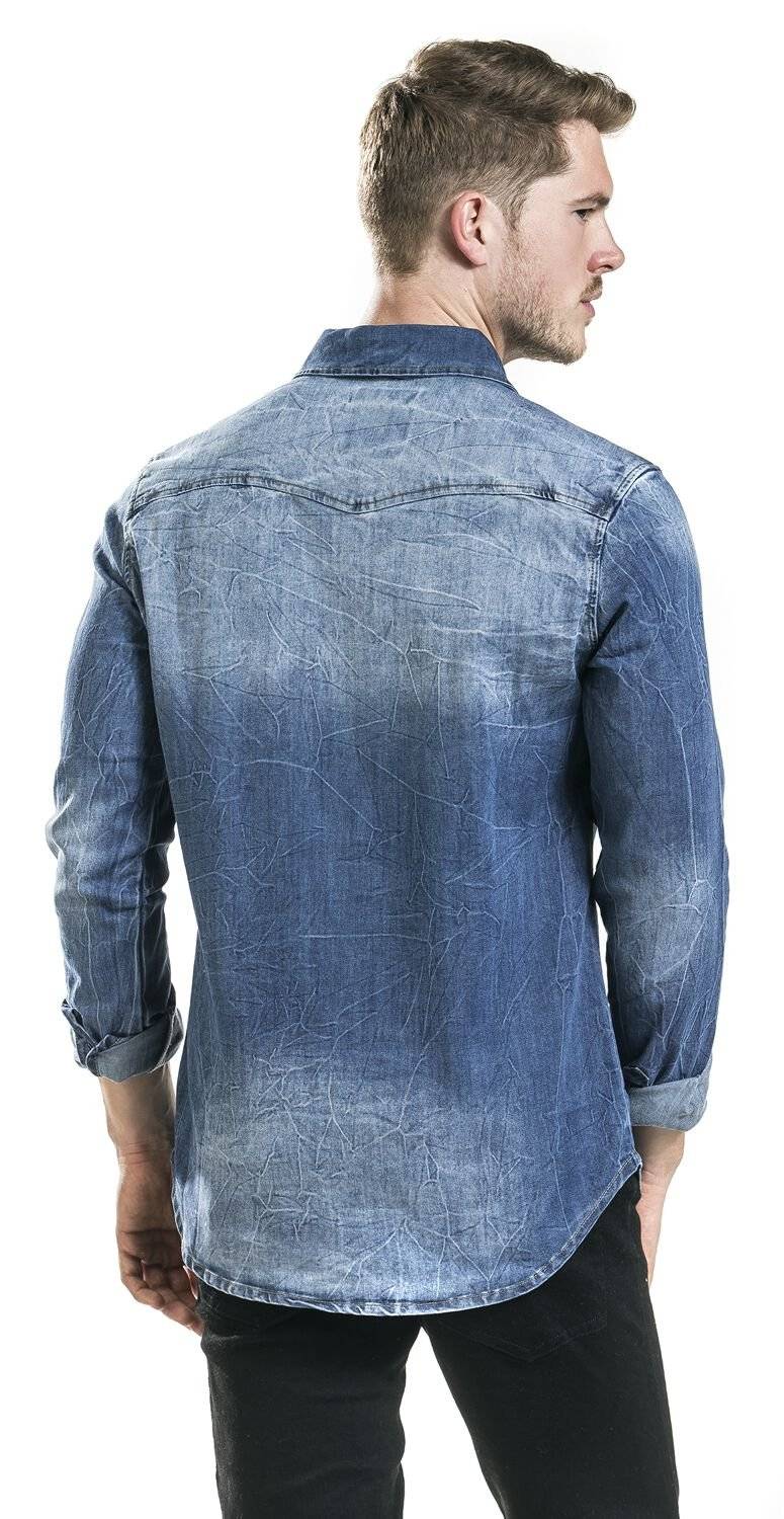 EMP "Riley Denimshirt" Jeanshemd Blau Von Brandit