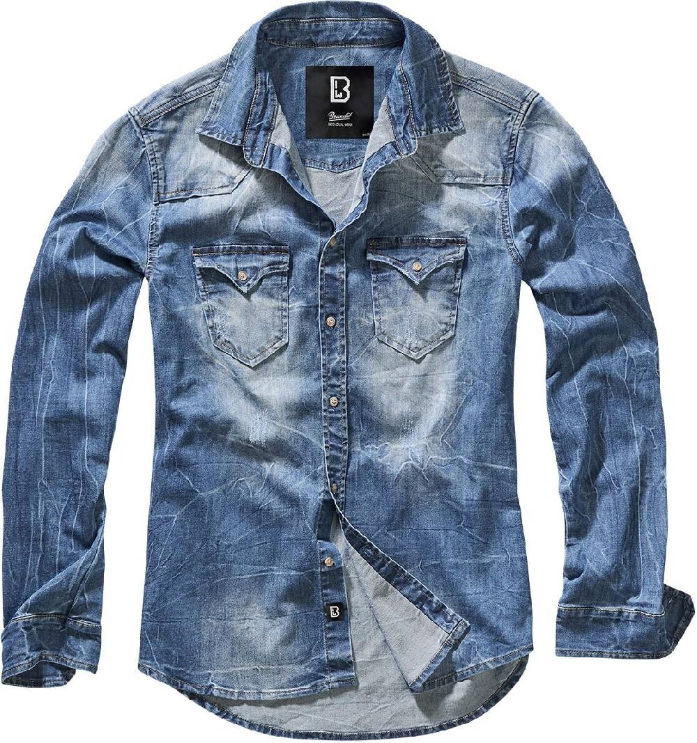 EMP "Riley Denimshirt" Jeanshemd blau von Brandit