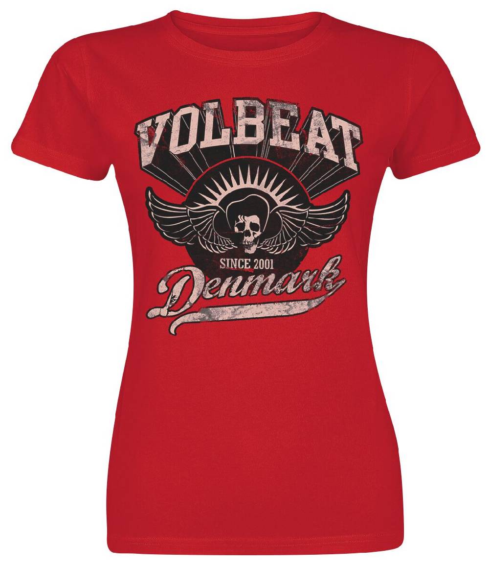 EMP "Rise From Denmark" T-Shirt rot von Volbeat