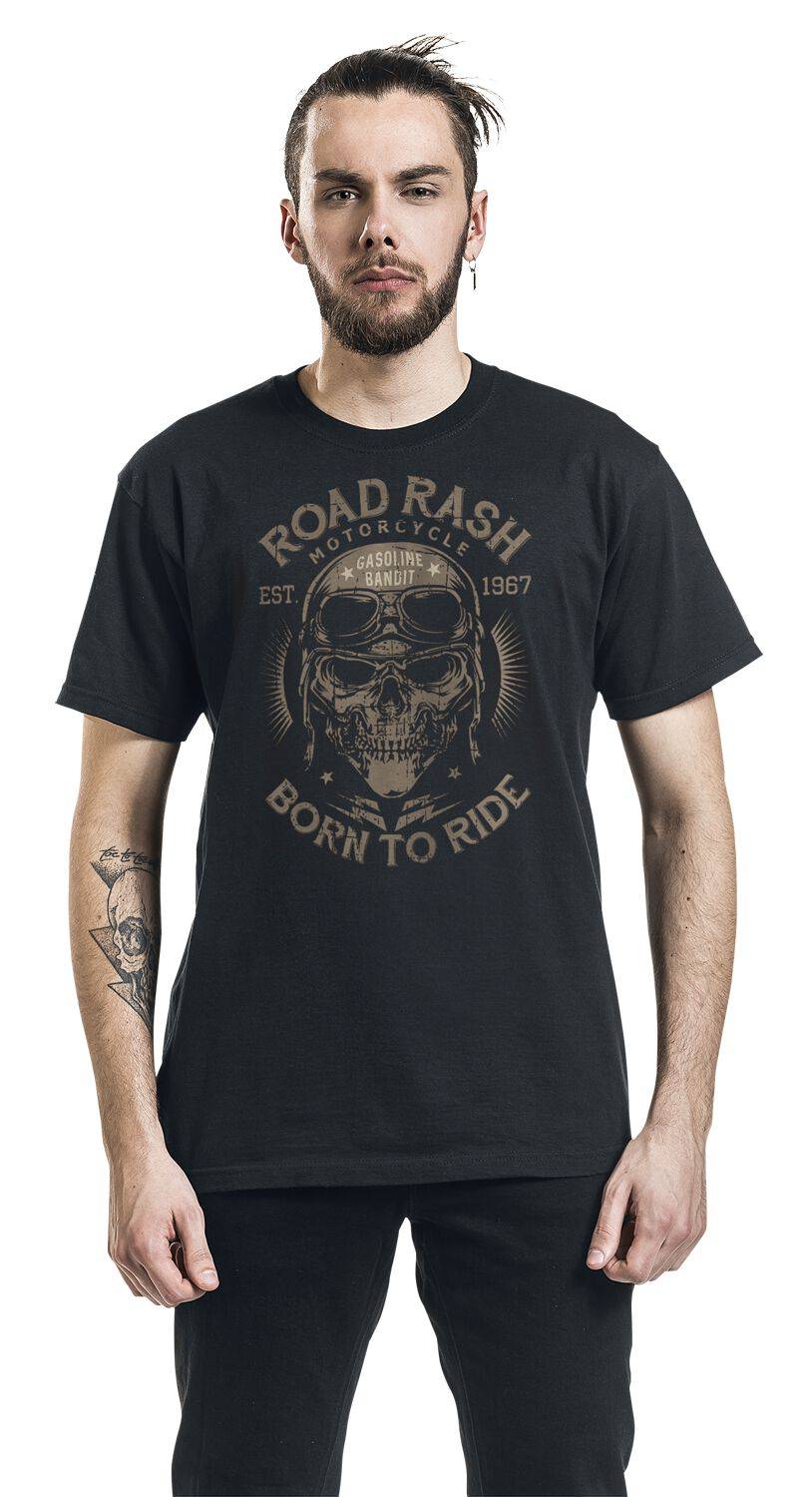 EMP "Road Rash" T-Shirt Schwarz Von Gasoline Bandit