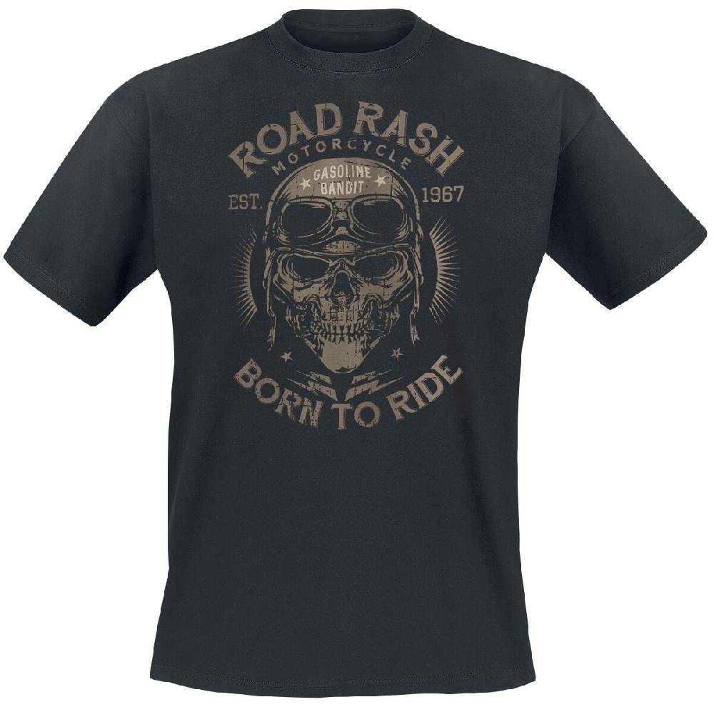 EMP "Road Rash" T-Shirt schwarz von Gasoline Bandit