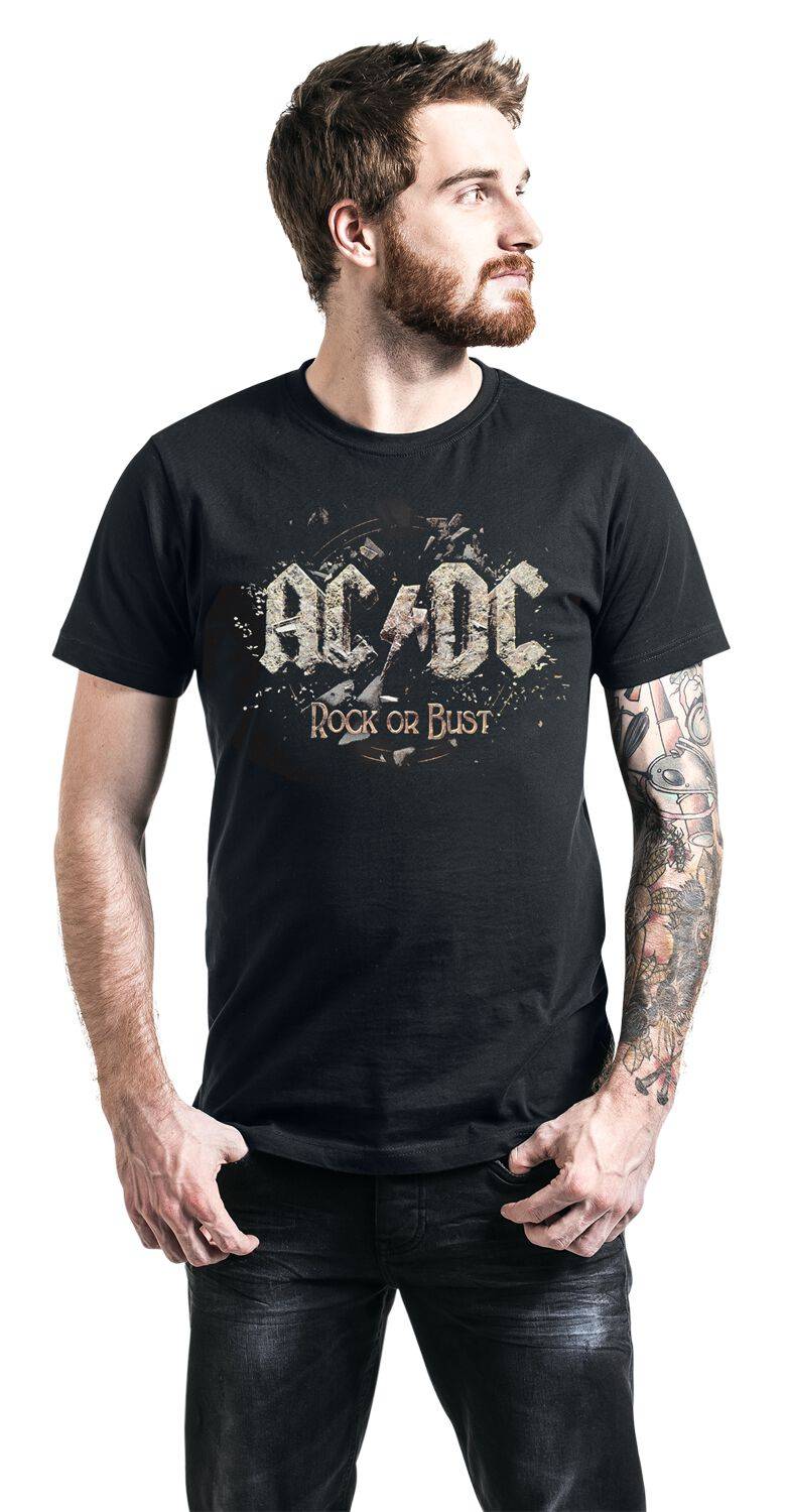 EMP "Rock Or Bust" T-Shirt Schwarz Von AC/DC