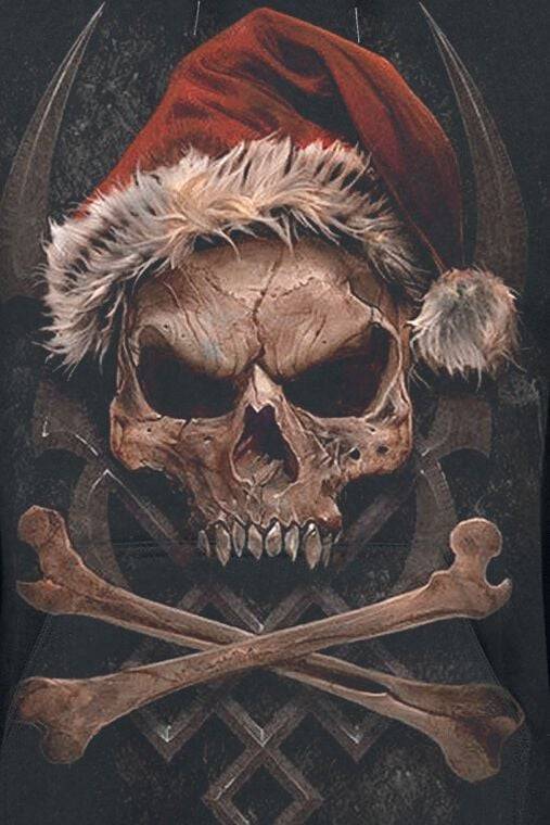 EMP "Rock Santa" Kapuzenpullover Schwarz Von Spiral