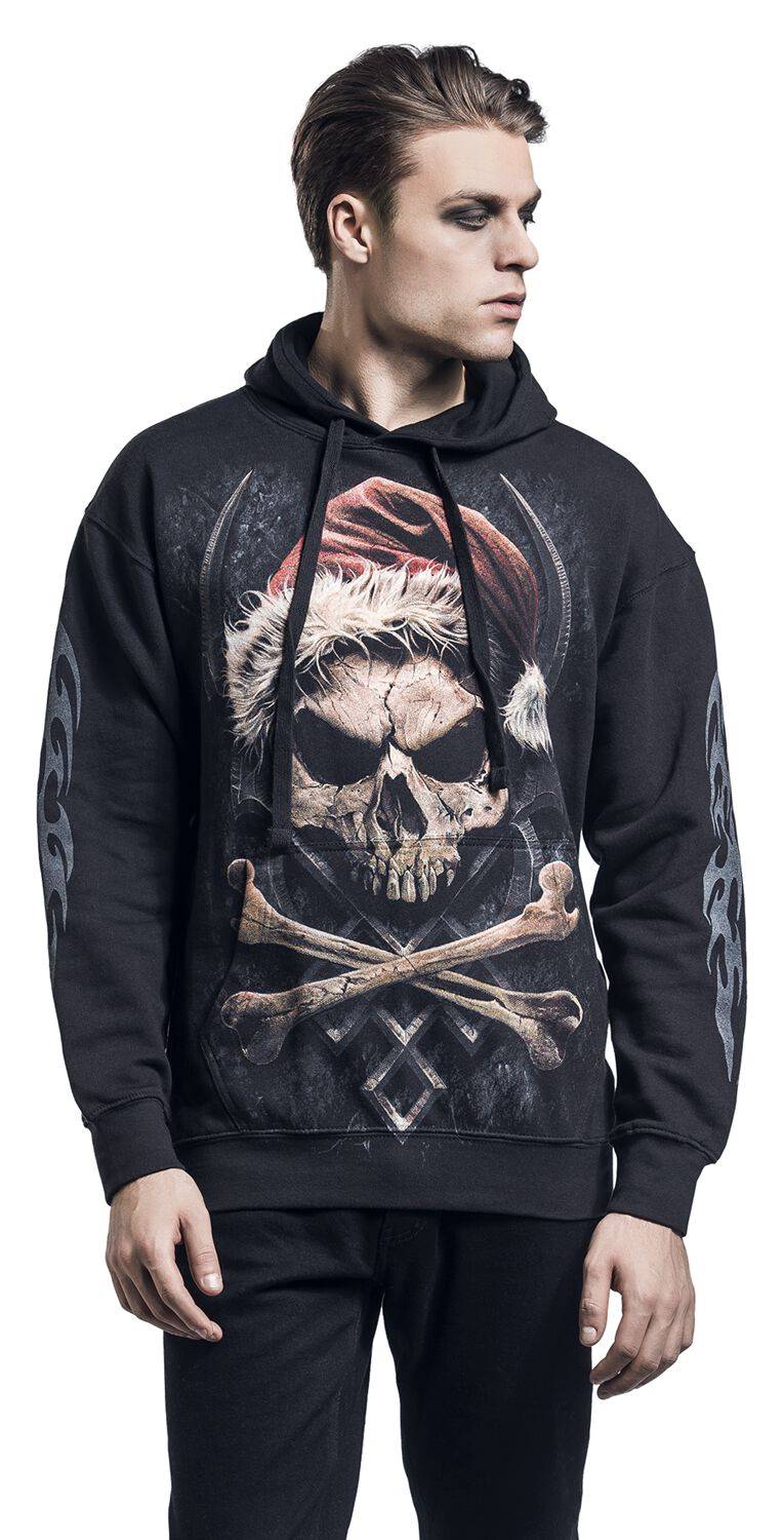 EMP "Rock Santa" Kapuzenpullover Schwarz Von Spiral