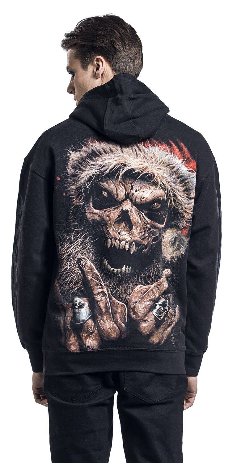EMP "Rock Santa" Kapuzenpullover Schwarz Von Spiral