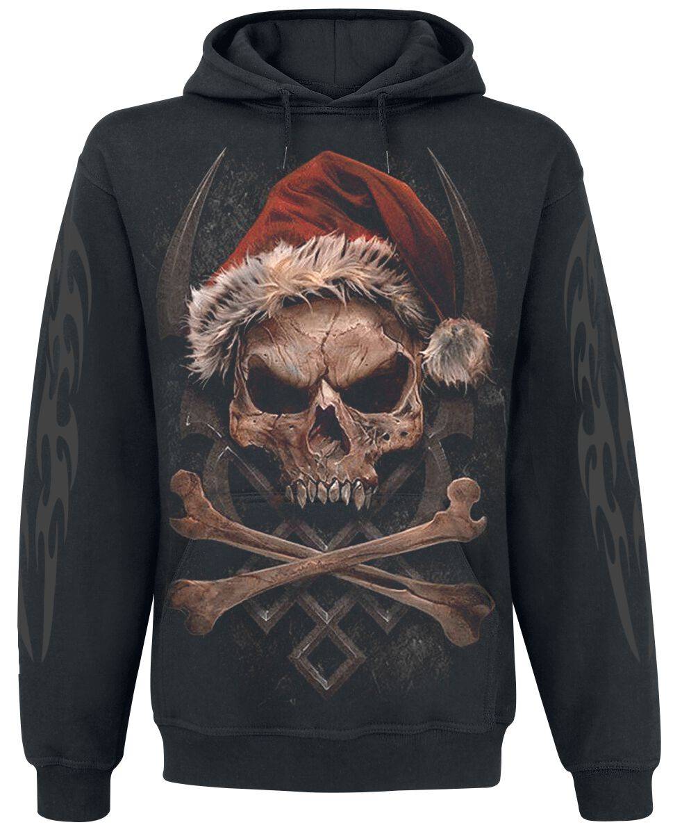 EMP "Rock Santa" Kapuzenpullover schwarz von Spiral