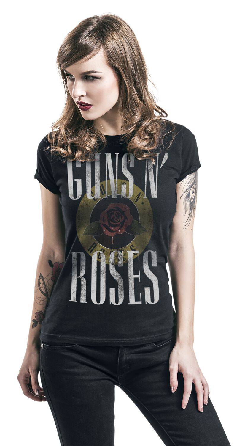EMP "Rose Logo" T-Shirt Schwarz Von Guns N' Roses