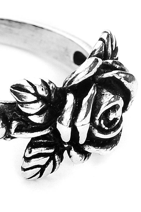 EMP "Rose" Ring Schwarz/silberfarben Von EtNox