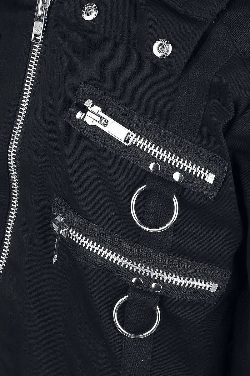 EMP "Salute Jacket" Winterjacke Schwarz Von Vixxsin