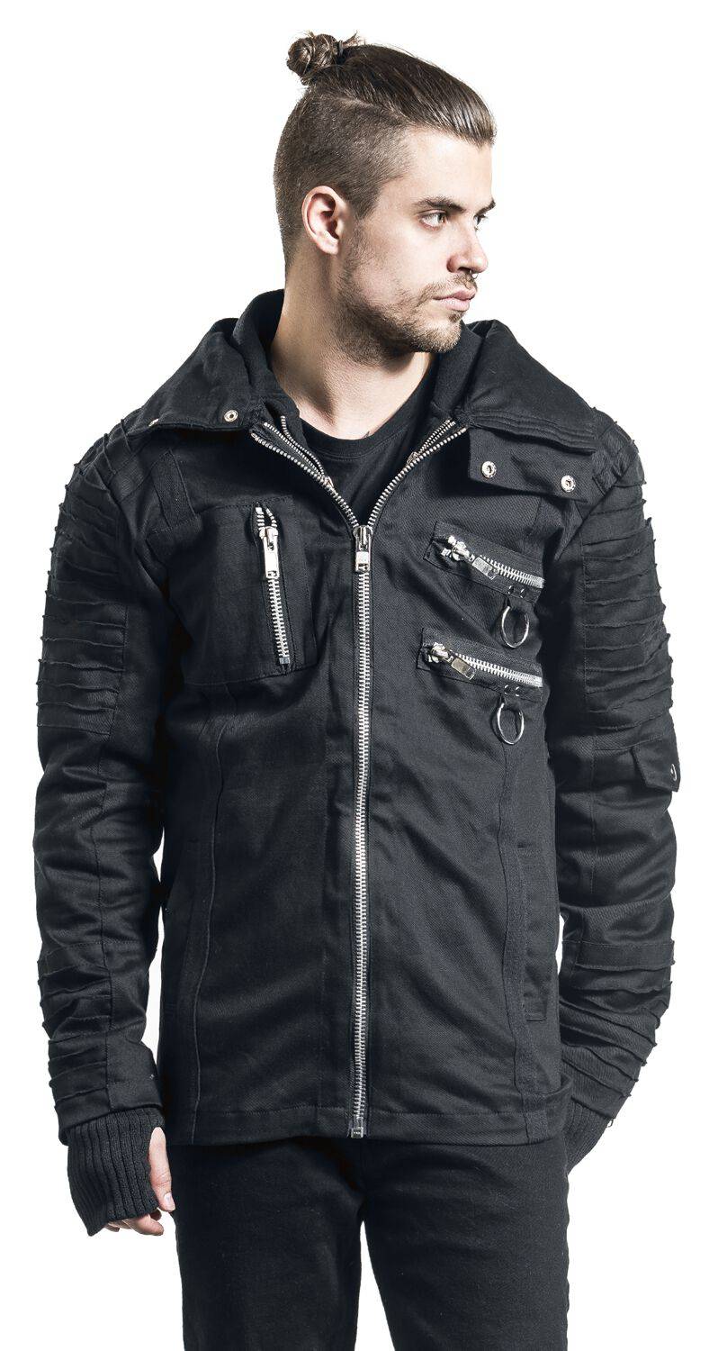 EMP "Salute Jacket" Winterjacke Schwarz Von Vixxsin