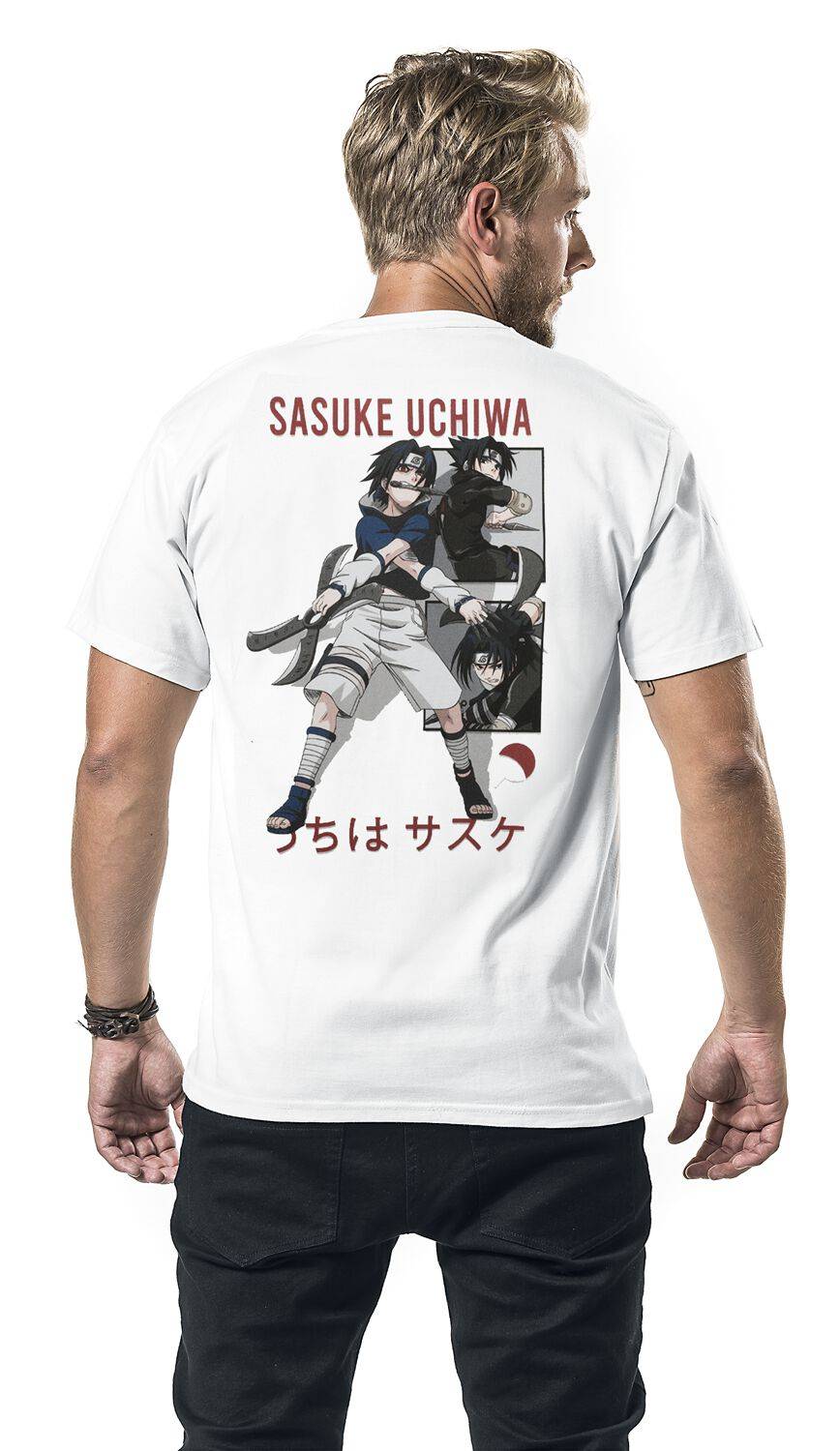 EMP "Sasuke Uchiwa - Attack" T-Shirt Weiß Von Naruto